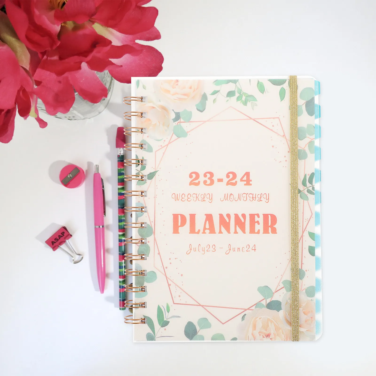 Planner Notebook Thick Paper Sturdy Cover Portable Academic Organizer Office Supply Compact Planner Notepad Notebook