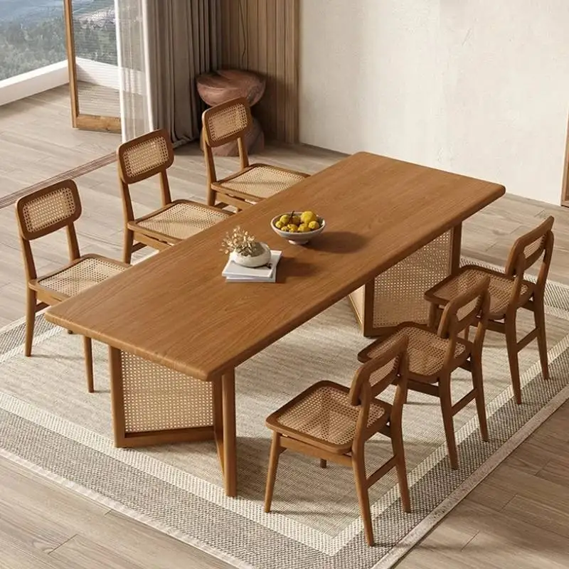 

Small Space Italian Dining Tables Party Event Brown Luxury Modern Dining Tables Salon Nordic Tavoli Da Pranzo Home Furniture