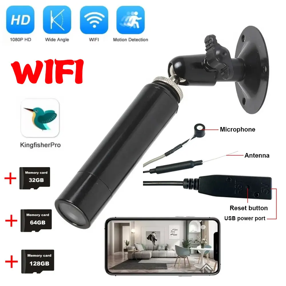 

With Audio Surveillance Wifi Mini Bullet IP Camera IMX307 P2P CCTV Network Security Web Camera WIFI Support 32GB TF