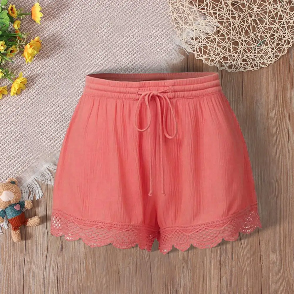 Pantaloncini stringati da donna Estate Casual Elastico in vita Gamba larga Sudore Fitness Corsa corta 2025 Mini pantaloncini