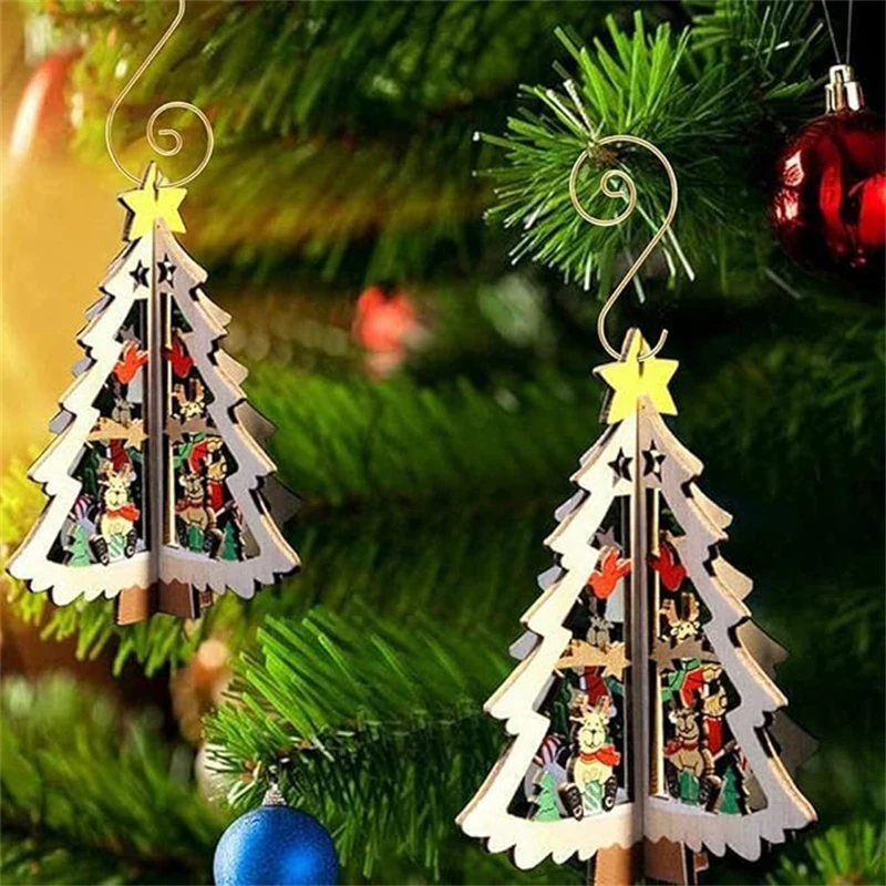 20Pcs S Shaped Metal Hook Xmas Tree Hook Hanging Pendants Christmas Decor Ornaments Hanger Hooks Home Party Accessories