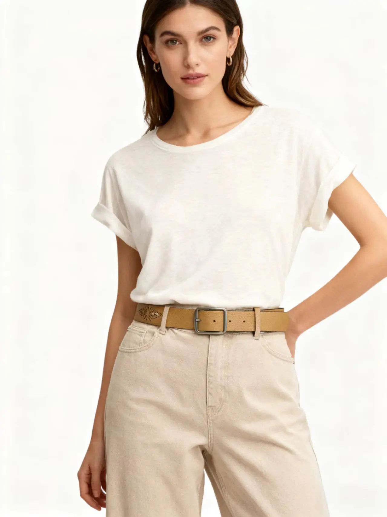 الرجعية ميلارد الرياح البني منقوشة حزام دبوس مشبك حزام المتخصصة الديكور الطالب. #2