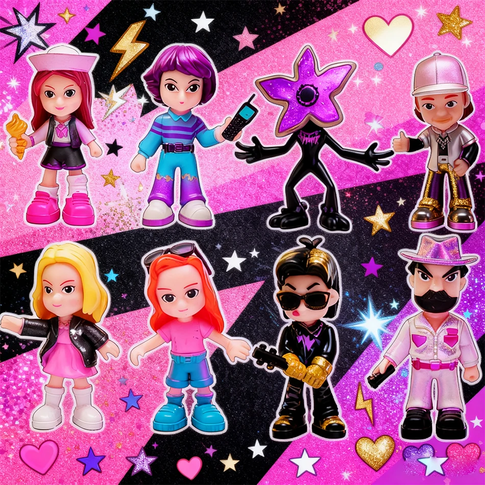 8개 트렌저 씨즈 애니메이션 만화 피규어 창의적인 개성있는 장식품 서프라이즈 주변기기 데스크탑 생일 새해 선물