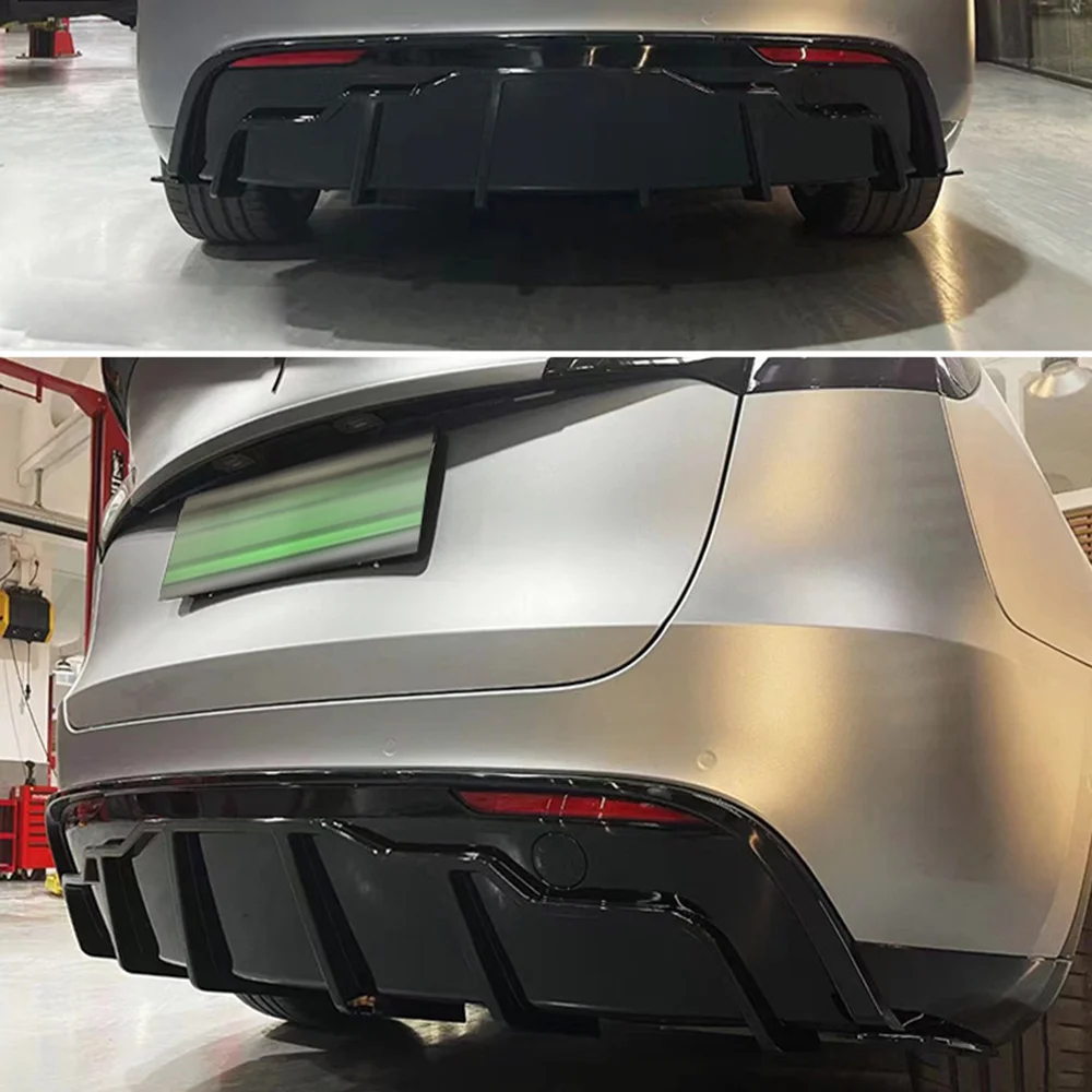 Tesla 2023 Fast Aero Carbon Fiber Rear Bumper Body Kits Rear Diffuser Spoiler Tuning Accessories For Tesla Model 3 Y 2017- 2023