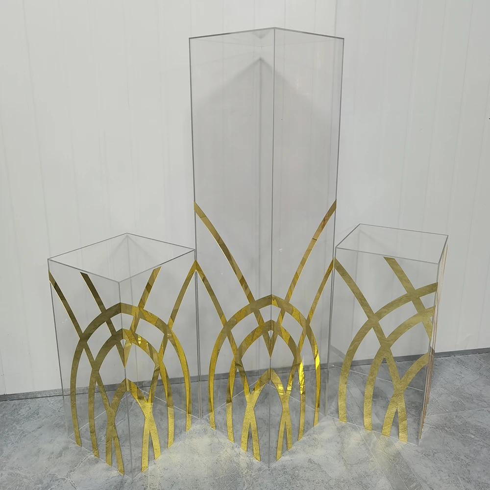 Event Decoration Supplies Window Plinth Props Round Cylinder Pedestal Stand Cake Cylindrical Dessert Table for Wedding