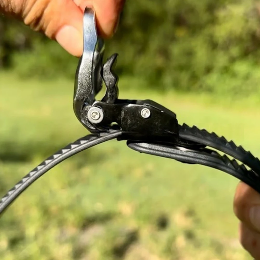 Heavy-Duty Grip Lock Strap Metal Buckle Ratchet Strap Stainless Steel Attachable Clamping Strap Multi-purpose Fastening St