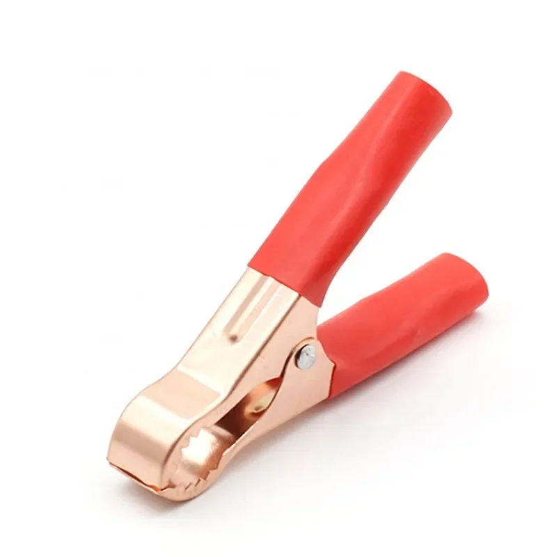 Крокодиловые клещи 50A, красные и черные, для тестирования аккумуляторов