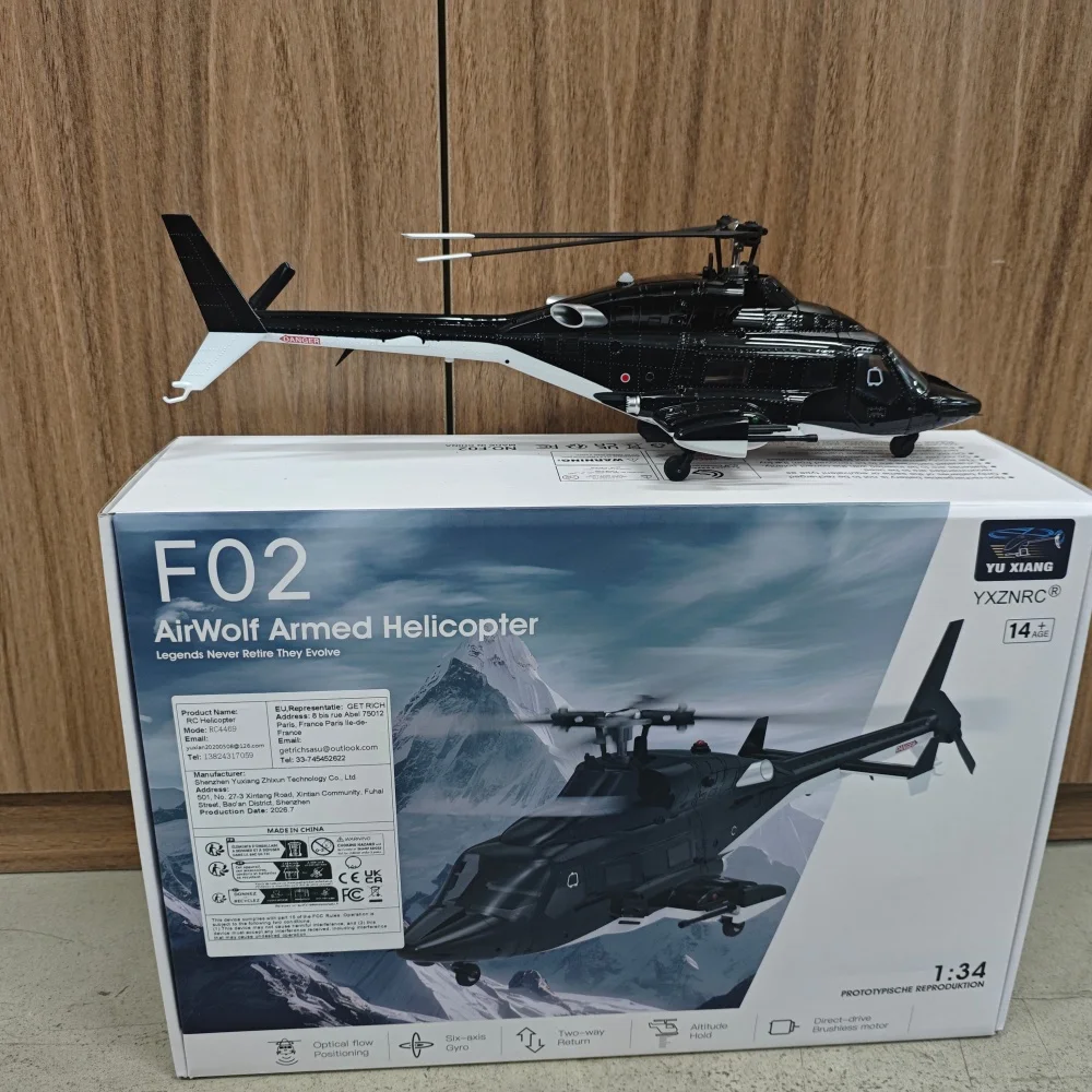 YUXIANG F02 RC Helicopter 2.4GHz Optical Flow Positioning One-Click Inverted Flight