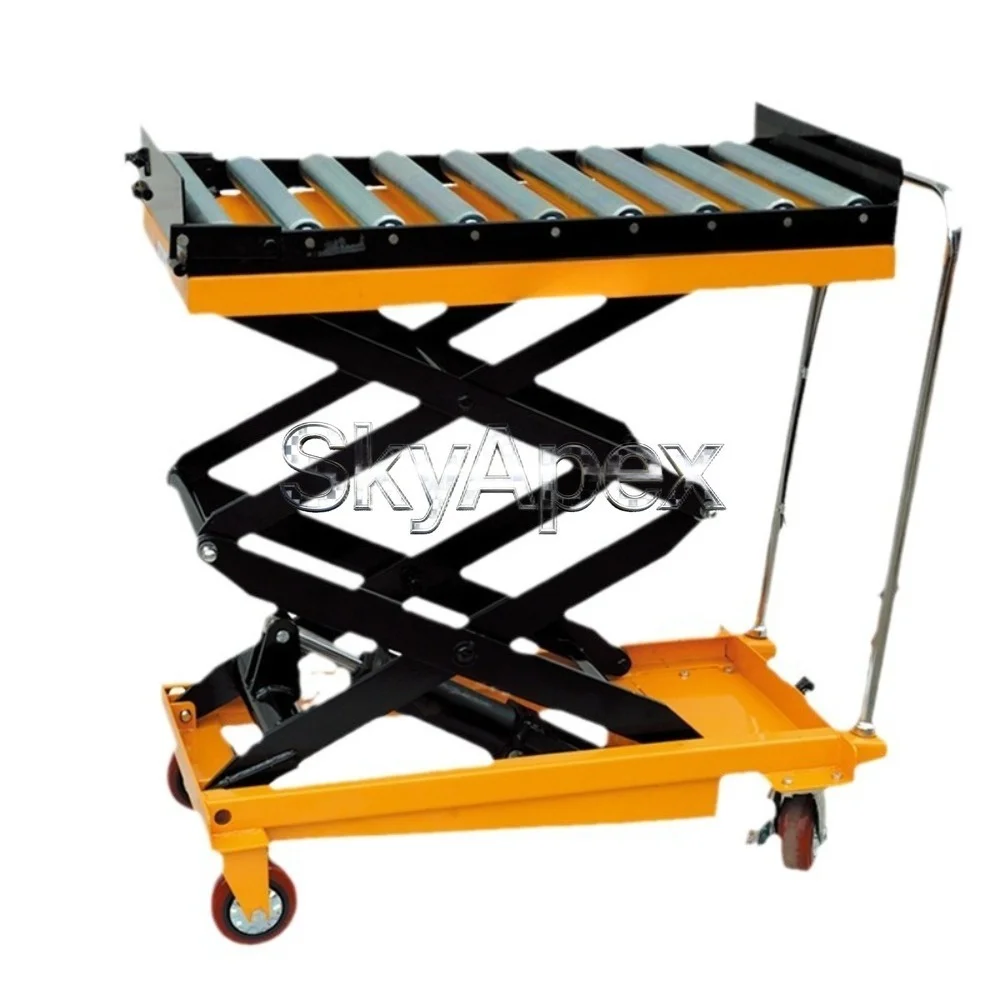 

Регулируемый по высоте гидравлический ножничный подъемный стол на колесах для тяжелых грузов и эффективной транспортировки