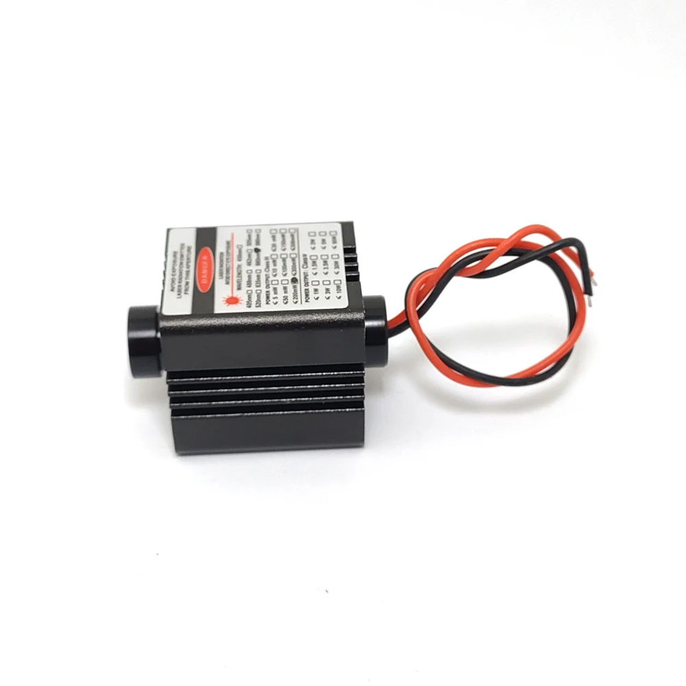 

650nm 660nm 200mw Red Laser Dot Module with Heatsink Focusable Adjustable