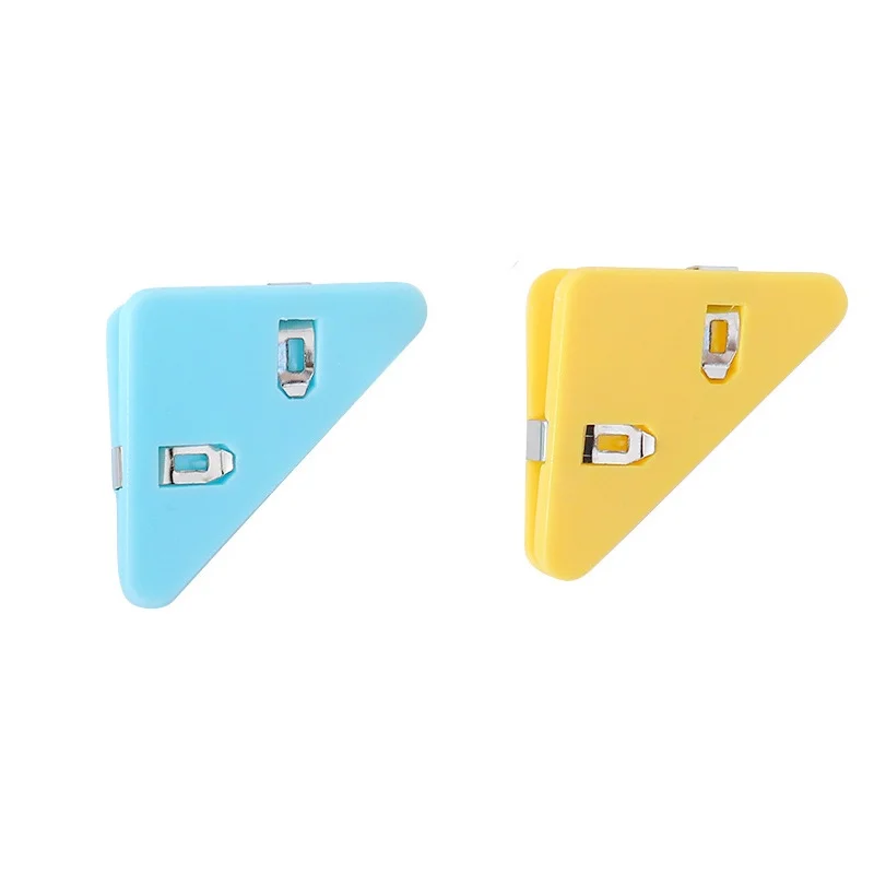 3pcs Binder Clip Triangle Corner Files Magazine Book Fixed Multifunction Clips Snack Bag Clips School Office Stationery