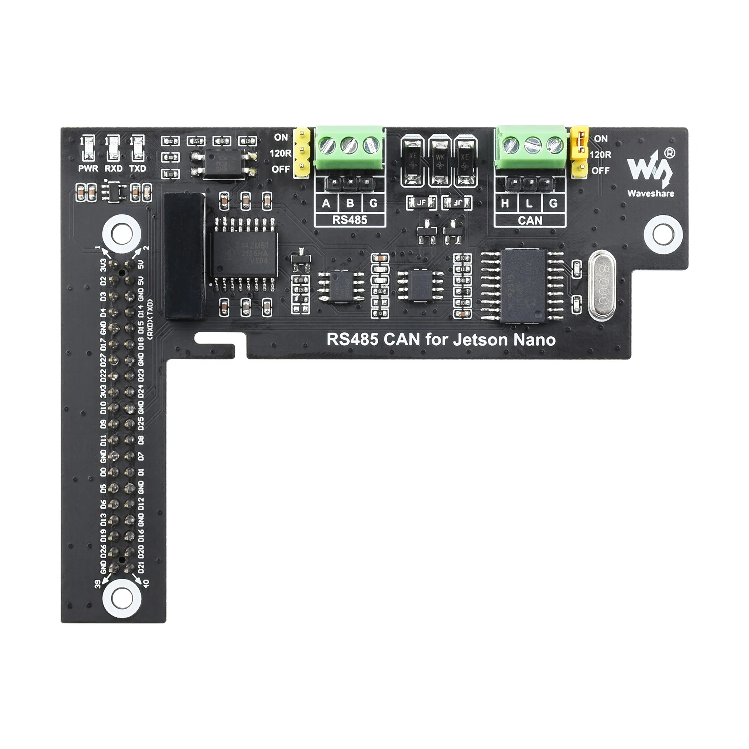 Placa de expansión RS485 CAN BUS para Nvidia Jetson Orin Nano, Kit de desarrollo, módulo B01, escudo de ruptura, accesorios para sombreros