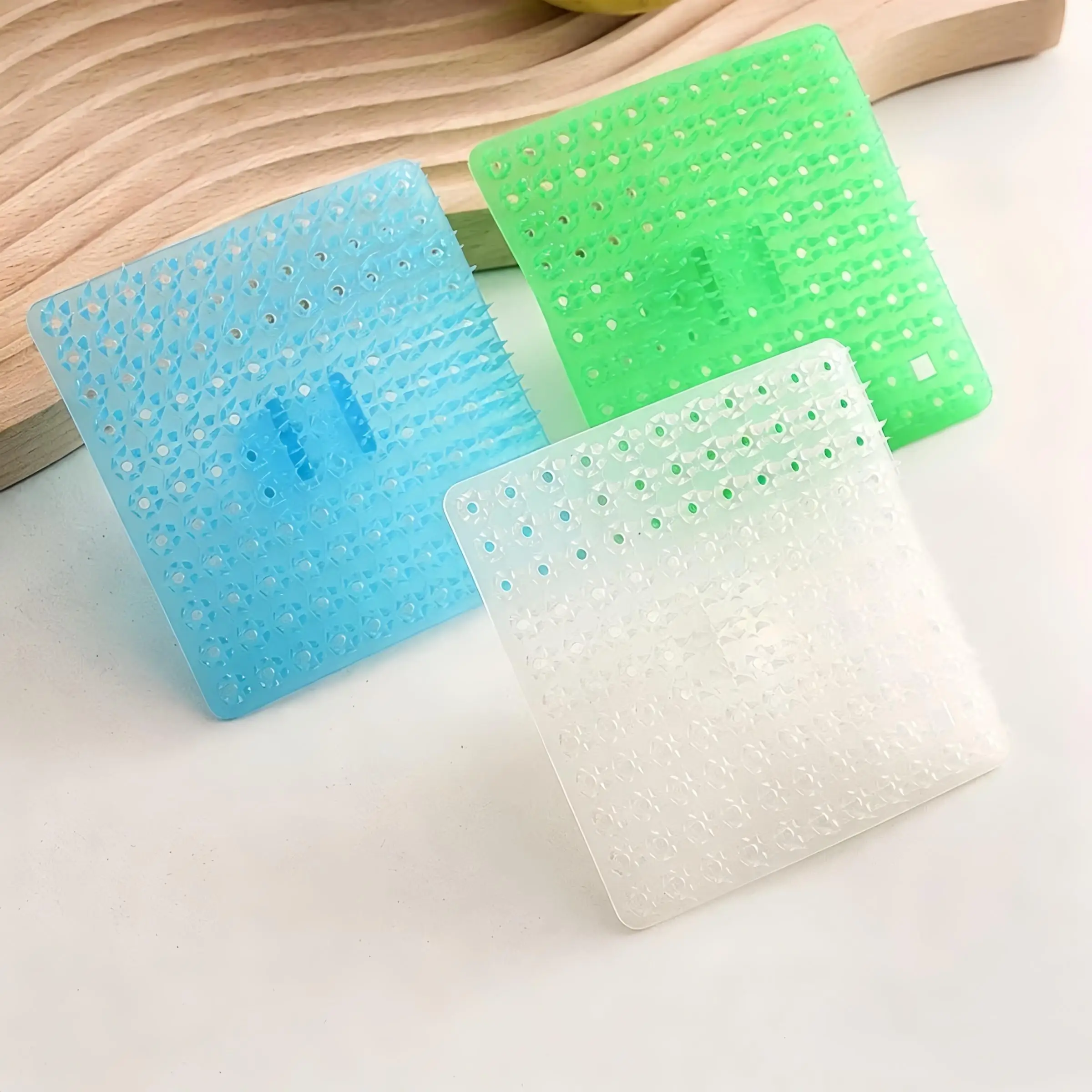 3pcs Multi-purpose Vegetable And Fruit Cleaning Brush For Potatoes, Carrots, Apples - Soft-bristled Reusable Kitchen Brush