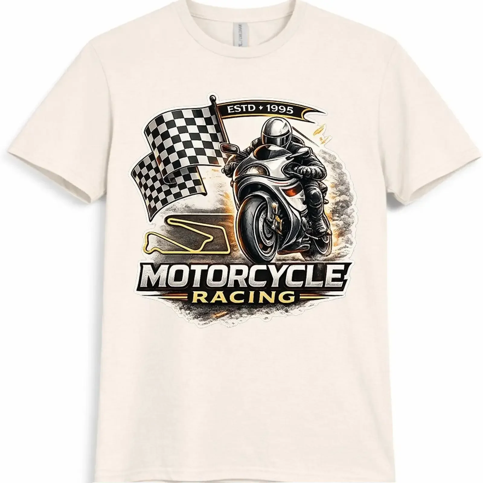 Motorrad Racing T Shirt Sportbike Fahrer Grafik Biker Geschenk Herren Damen vintage Washed designer clothes Soft Versatile