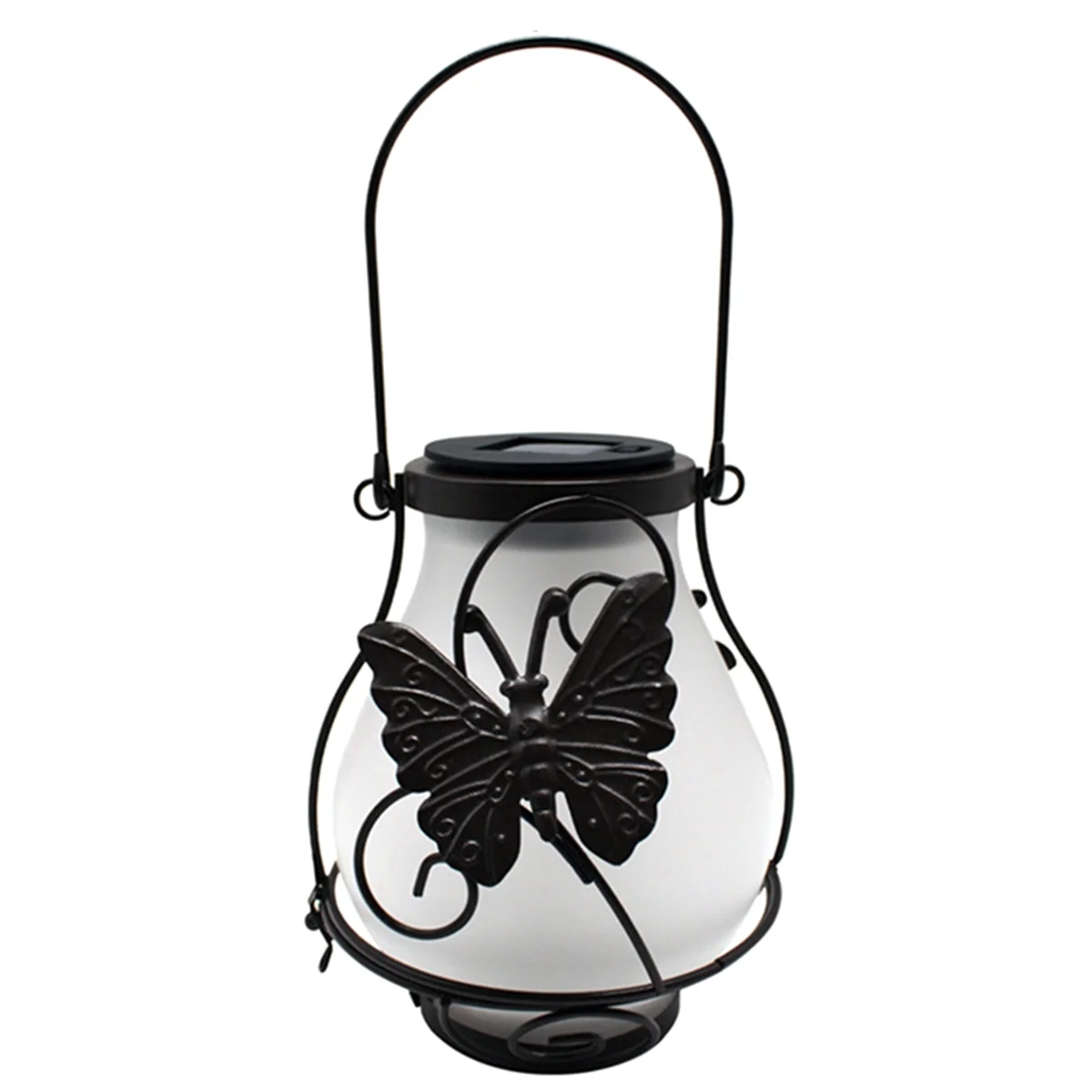 Outdoor Lanterns Solar Lantern Outdoor Lights with Flame Lights, Waterproof Hanging Solar Lanterns for Garden Decor