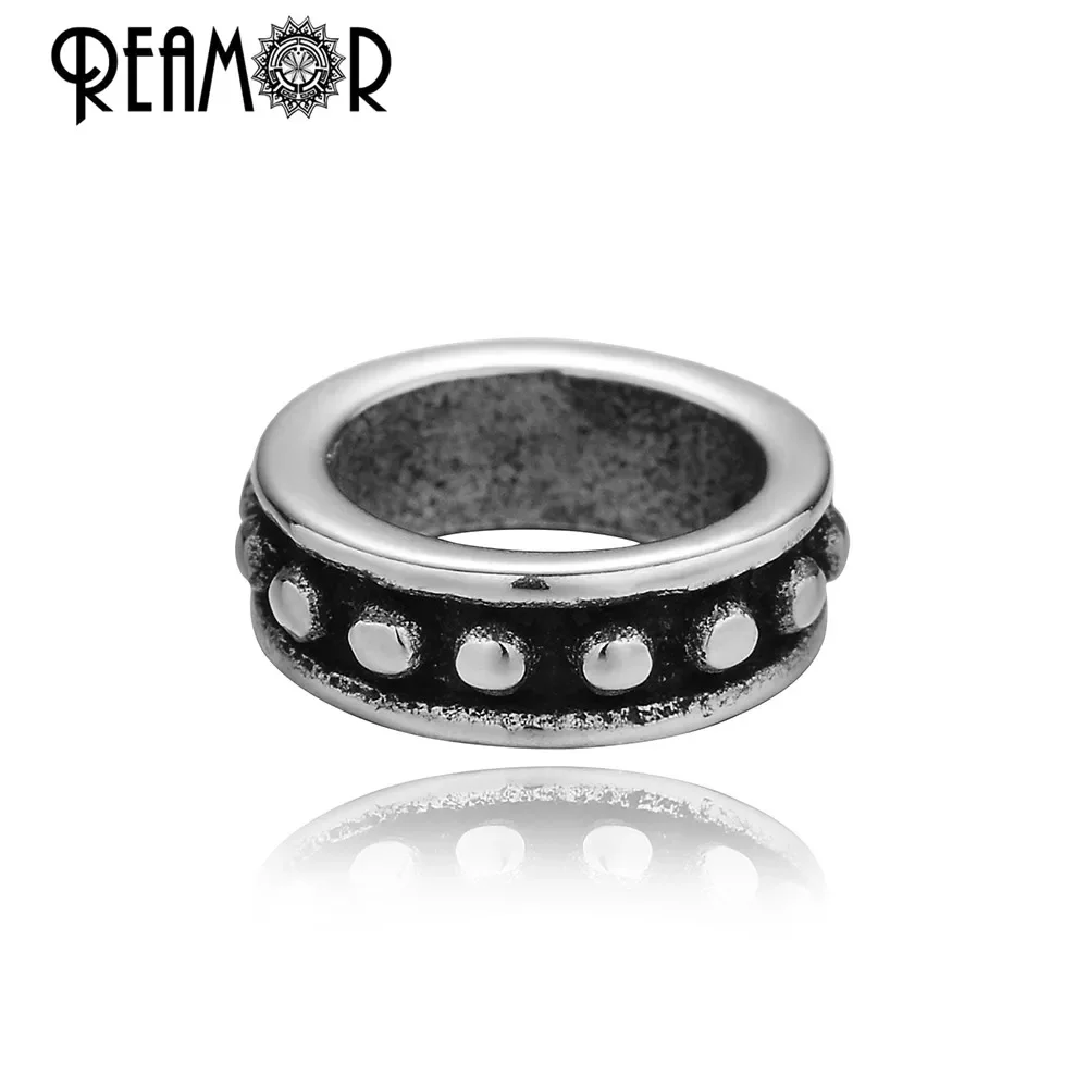 REAMOR الرجال اليدوية جلد طبيعي مضفر سوار 316L الفولاذ المقاوم للصدأ الأسد رئيس الإناث سوار المجوهرات العصرية #3