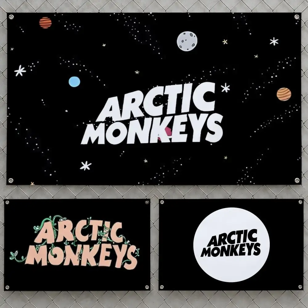 Flags Wall Hanging Flag Monkeys AM Banners Arctic For Birthday Turner Band Parties Indie Alex Outdoor Bedroom Dorm Room Decor