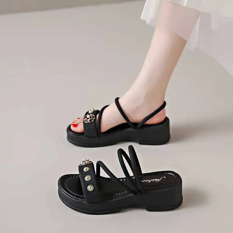 Cordon Ete femme pour maison pantoufles sandales à talons bas chaussures tongs sandales baskets Sport Sneskers Deporte Out