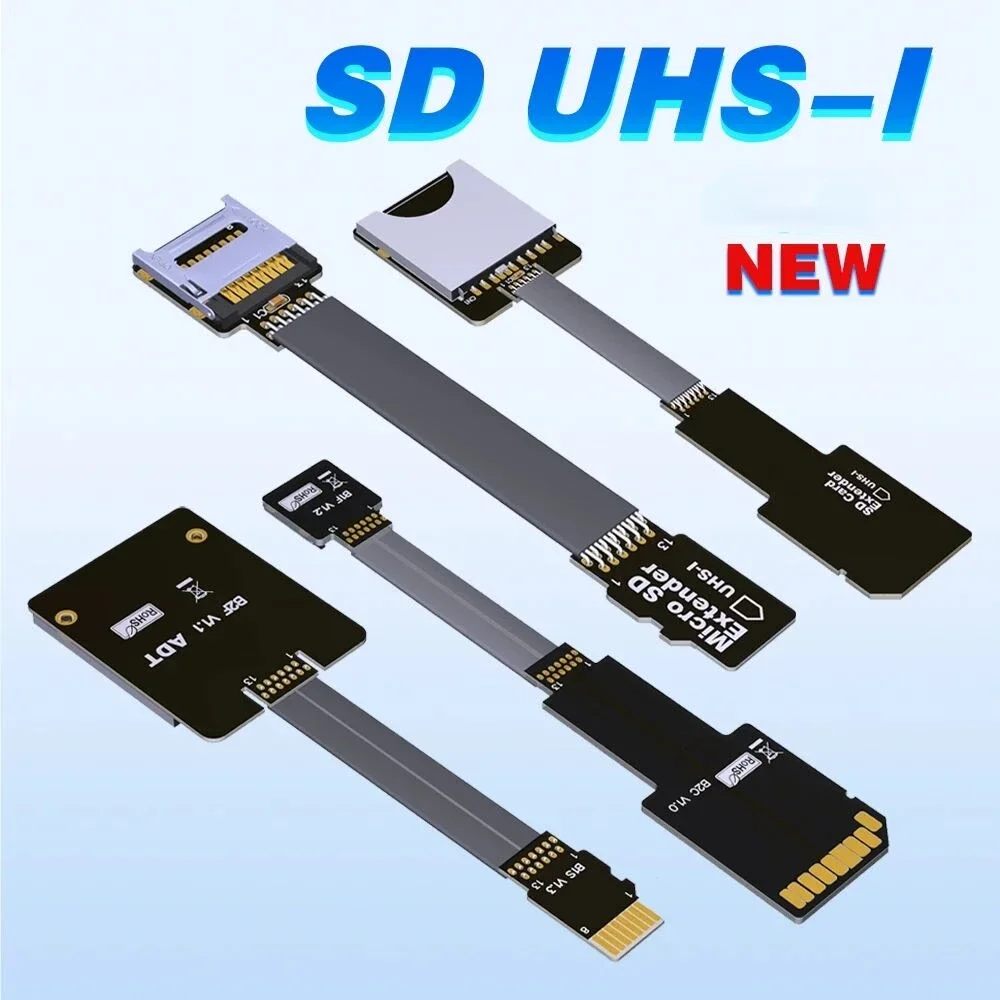 UHS-I Micro SD To Micro SD Extension Riser Cable High Speed SDHC SDXC UHS-I Flexible Card Adapter F Memory Extender 3cm-100cm