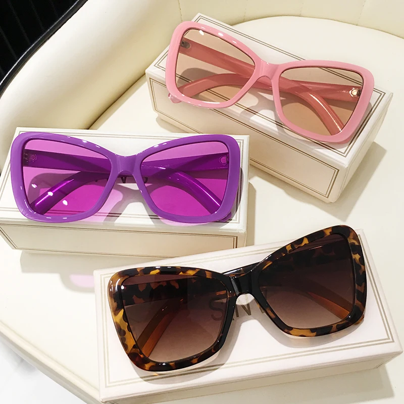 Cat Eye Sunglasses For Men and Women Vintage Eyewear Luxury Brand Pink designer Sun Glasses Frame Y2k Shades Retro Festival