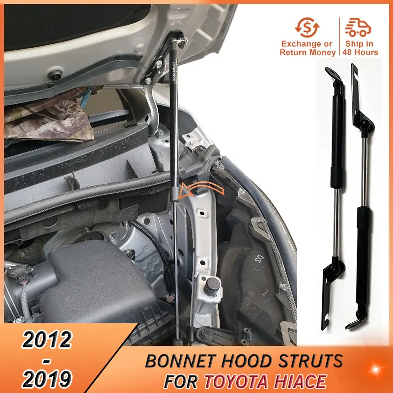 

Bonnet Hood Lift Support Struts Bars for Toyota Hiace 2012-2019 Toyota Comuter 2004-2018 Toyota Land Cruiser J90 Accessories