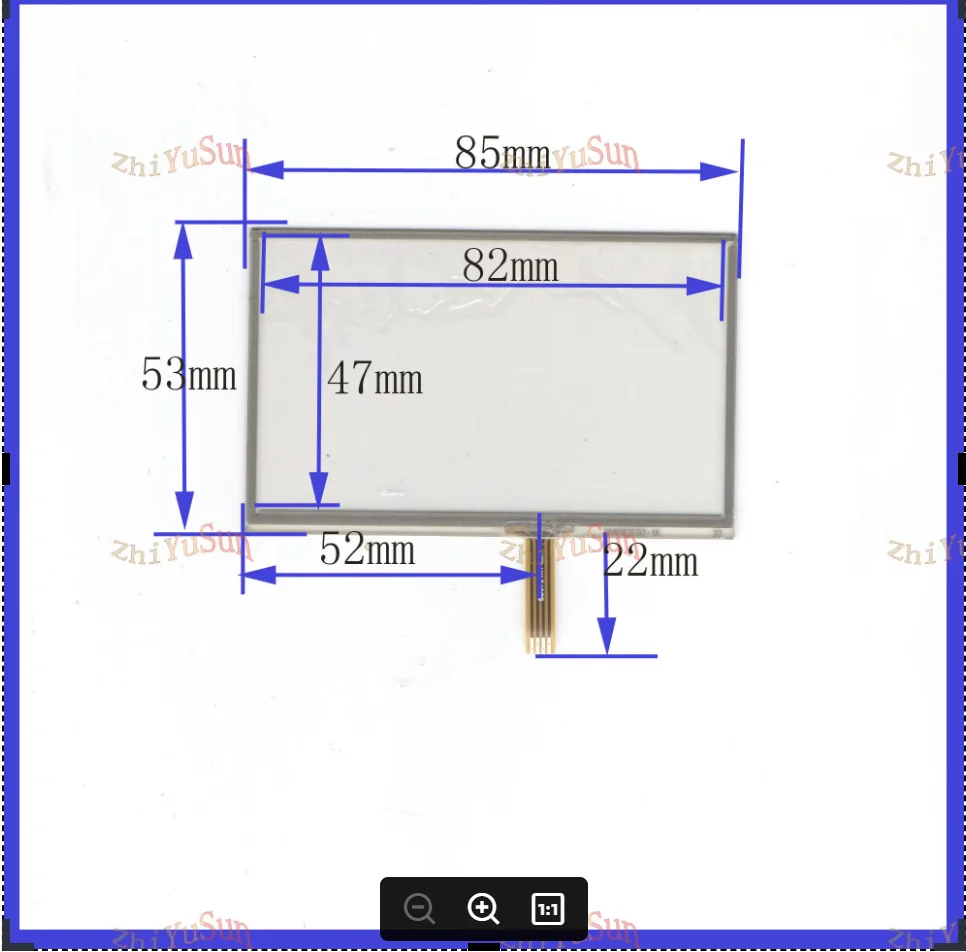 

ZhiYuSun 85*53mm suitable 3.8inch 4lines resistance screen this is compatible blass suitable 85*53