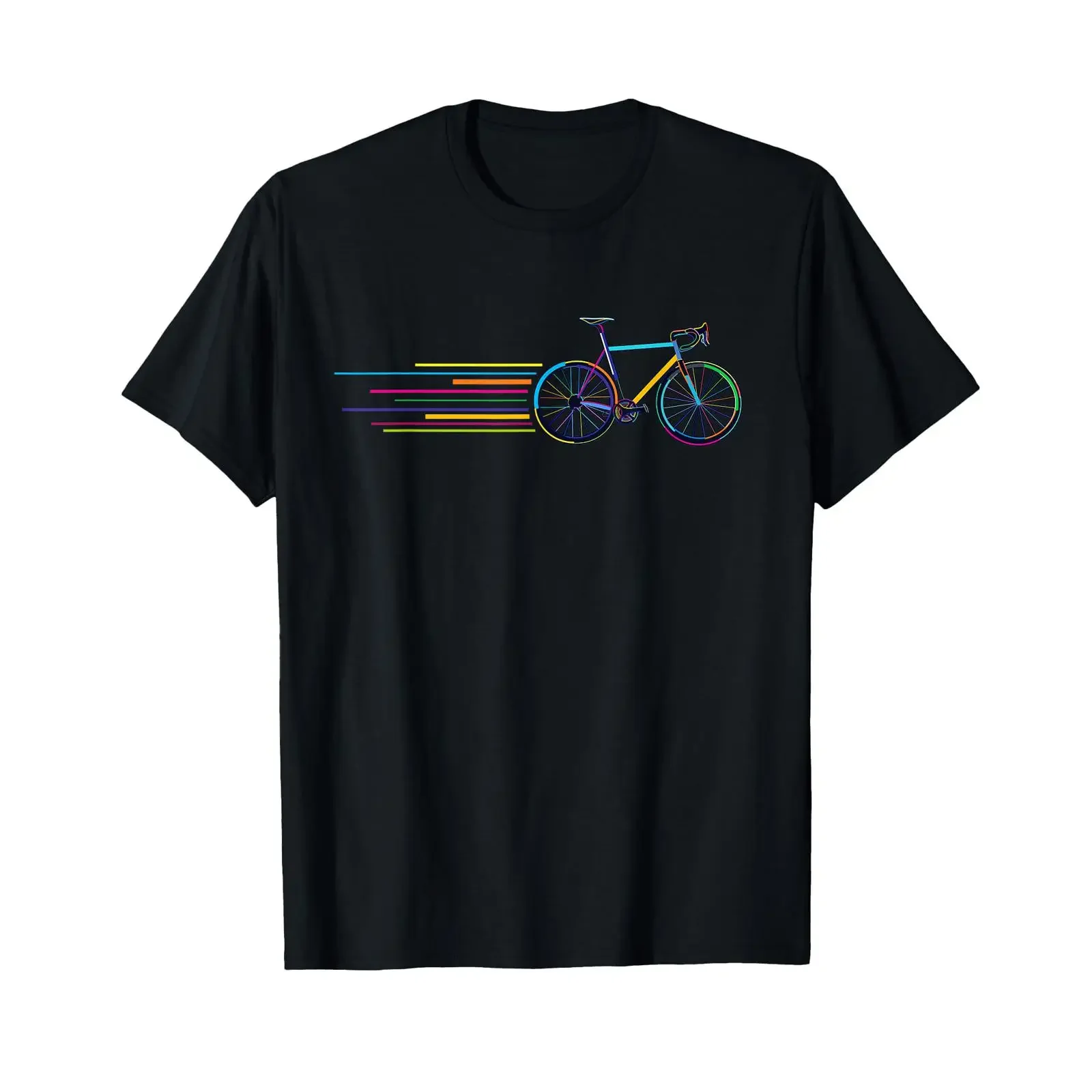 Camiseta de Ciclista para Bicicleta de Gravel y Ciudad, Estilo Vintage Lavado, Top de Streetwear para Uso Diario, Suave y Elástico, Casual