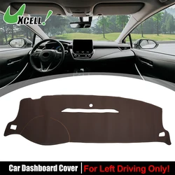 UXCELL Car Dashboard Cover Mat Faux Leather for Chevrolet Silverado 2007-2013 Brown