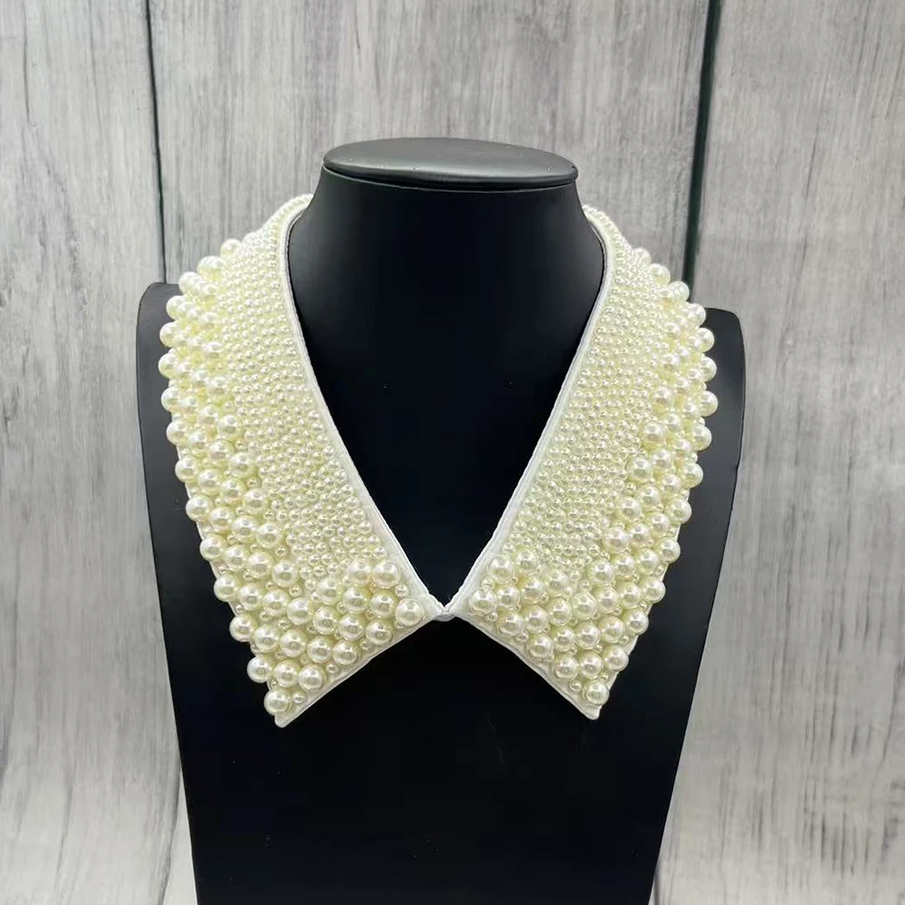 

Ожерелье с многослойным воротником из греческого дизайна неправильной формы с белым жемчугом