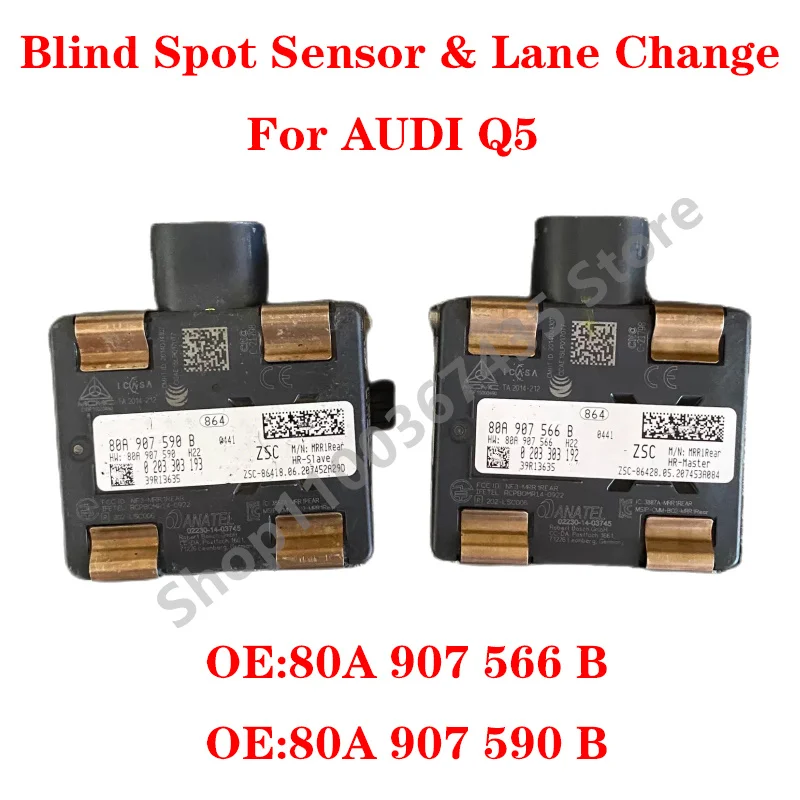 

80A 907 566/80A 907 590 Control Unit For Lane Change Blind Spot Sensor For AUDI Q5 80A 907 566b/80A 907 590B