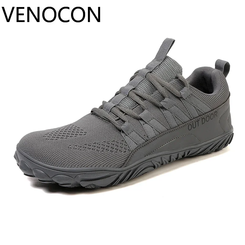 VENOCON Minimalistische Brede ToeBox Voeten Gebreid Wandelen Barefoot Atletische Casual Schoenen Voor Mannen Vrouwen Sneakers Schoeisel Laarzen Man Vrouw