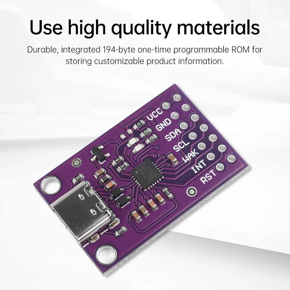 CP2112 Module USB To SMBus/I2C USB To I2C Communication Module Type-C CCS811 Debugging Board 194 Byte One-time Programmable ROM