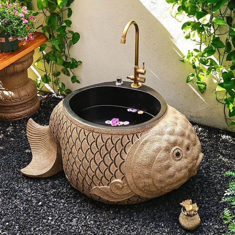 Outdoor courtyard mop pool, washbasin, balcony sink