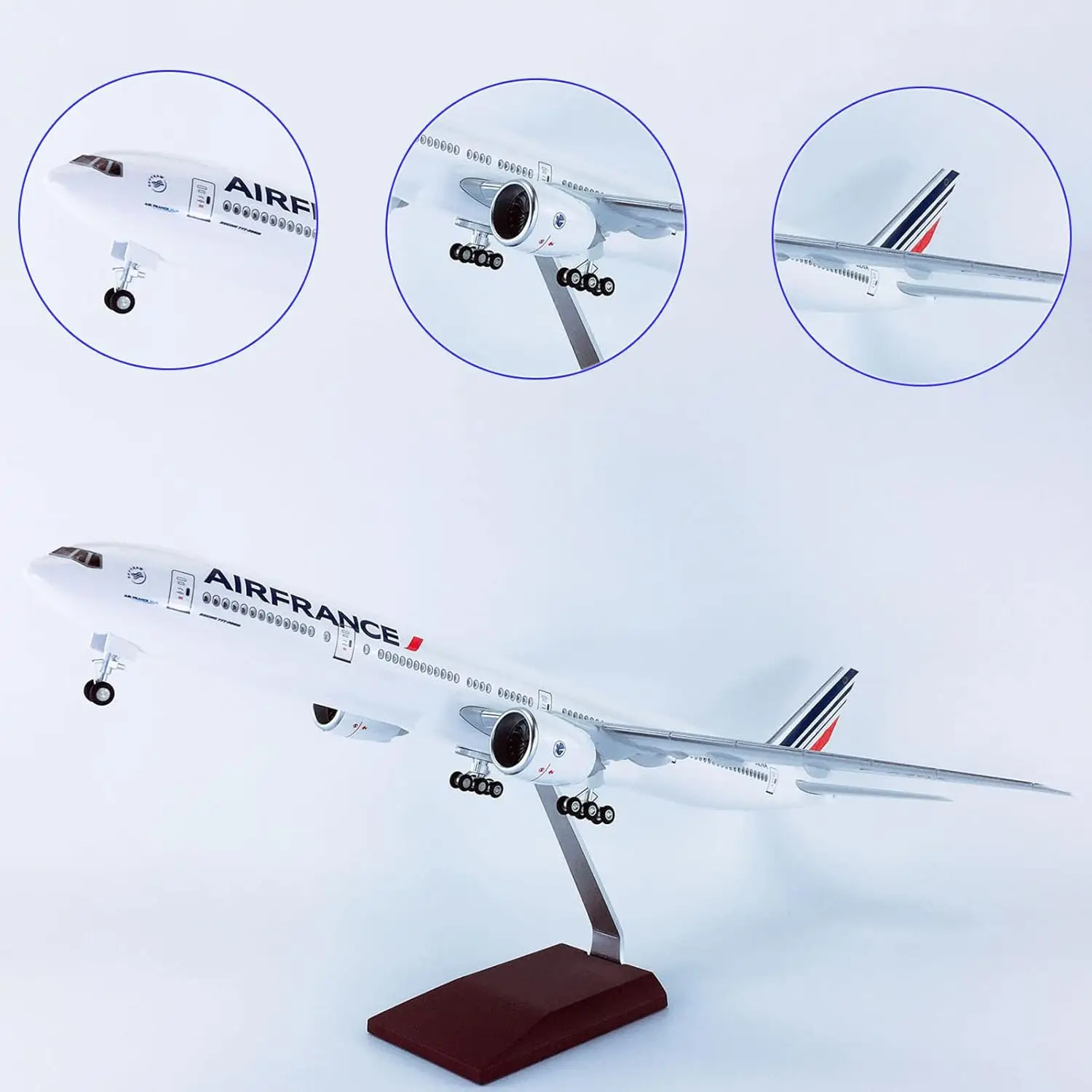 

B777 Air France 47CM Large Model airplanes Diecast Toys with Stand Model boys toys Display Collectible for Aviation Enthusiast