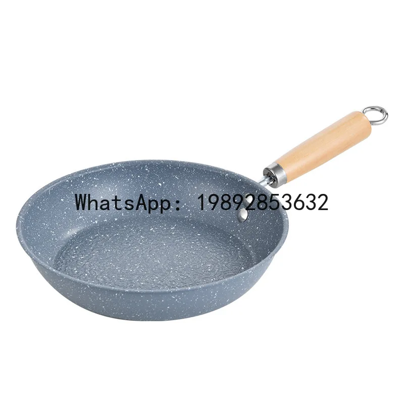 

Non-stick flat-bottomed pan, embossed medical stone frying pan, for home, non-stick pan for frying steaks, induction cooker gas