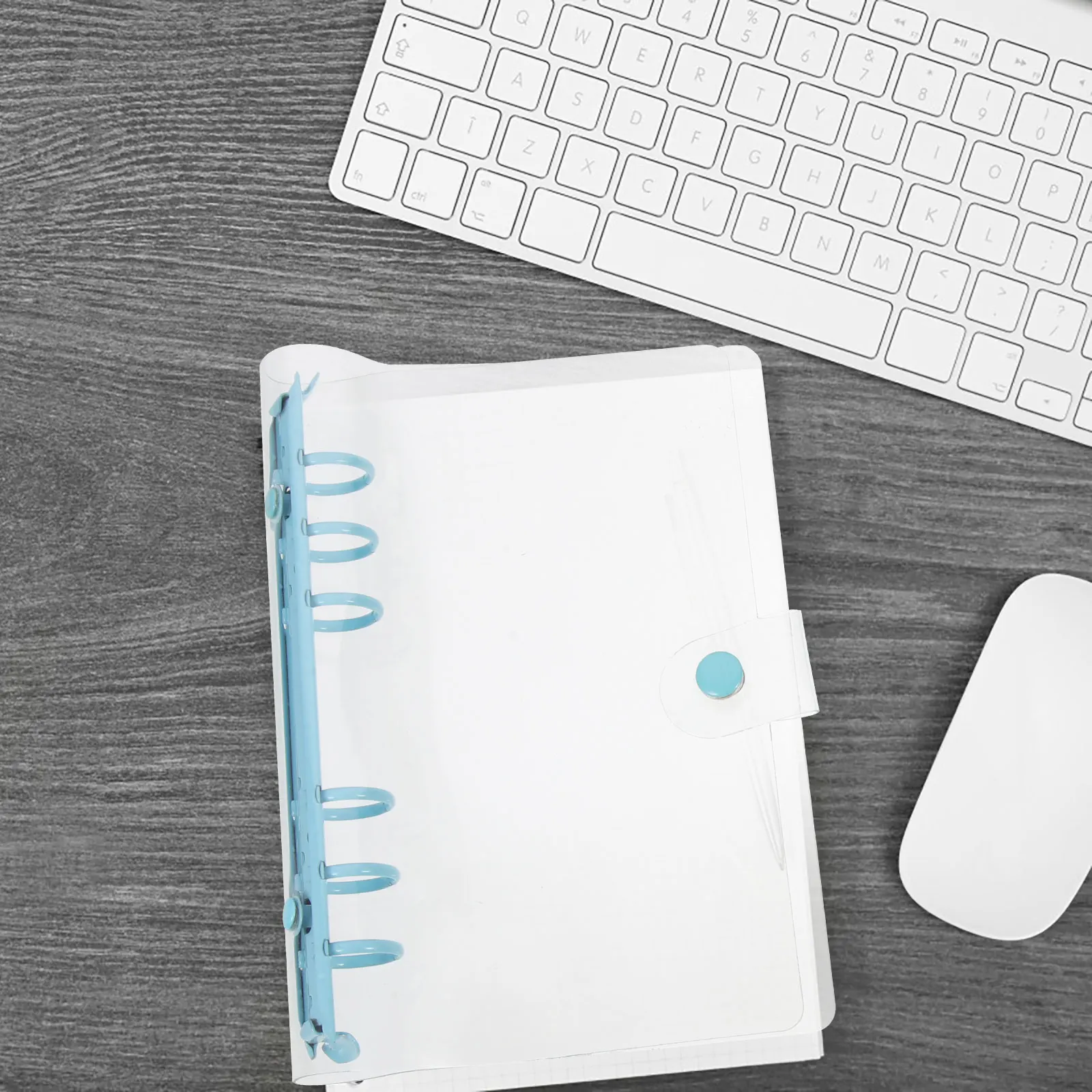 

2Pcs Binder Notebook Cover High-Grade Material Clear Design School Office Accessory Cute Binders for School Aesthetic