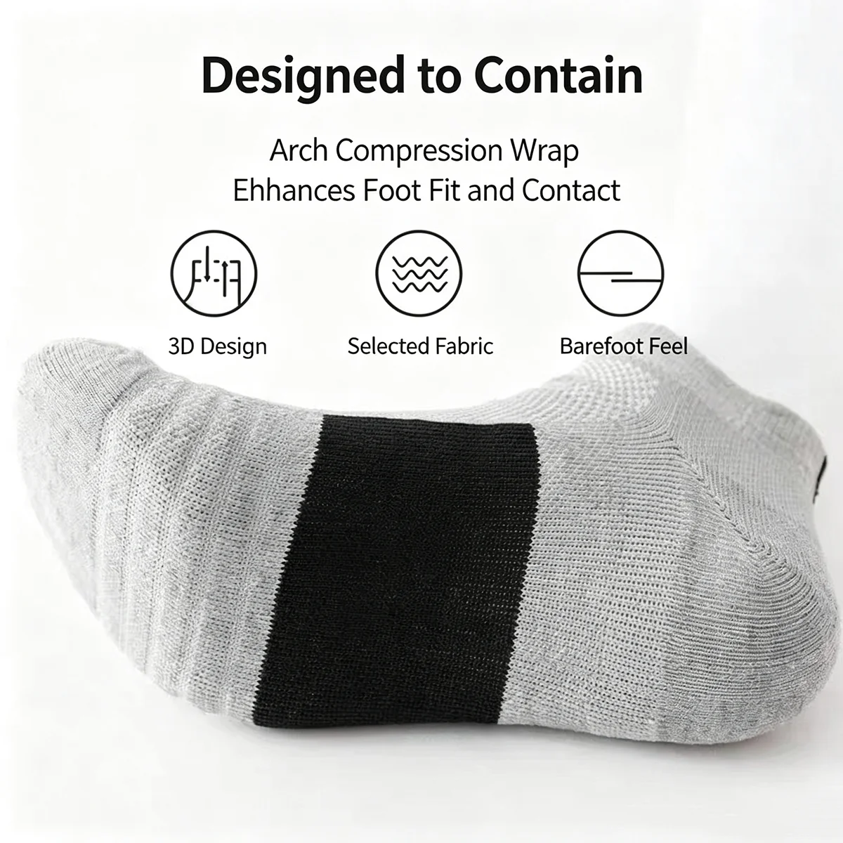 1/3/6 Pairs Men Odor Resistant Knitted Terry Sports Socks Sweat Absorbing Breathable Durable Cushioning Running Basketball Socks