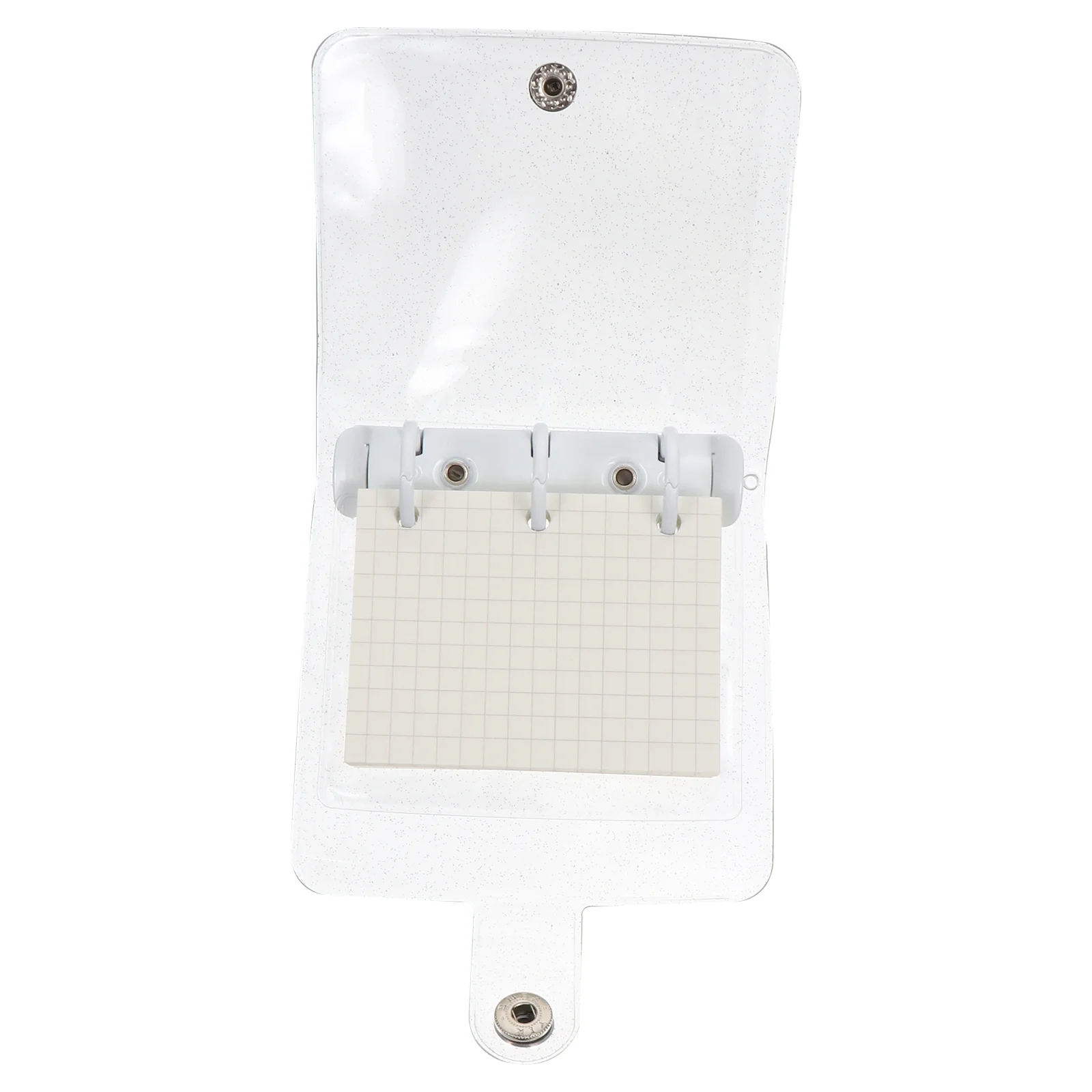 

Spiral Bound Sketchbook Loose-leaf Ledger Note Pads Mini Memo Simple Scratchpads White Alloy