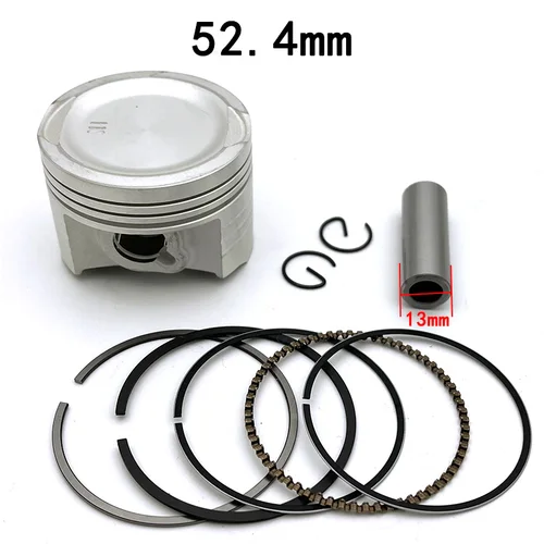 Imagen 2 del producto Kit de pistón de 52,4mm, Pin de 13mm para Honda CBF 125, CB125F, XR125L, GLR125, carga, GLH125, GR125, CGR125, piezas de motor de motocicleta