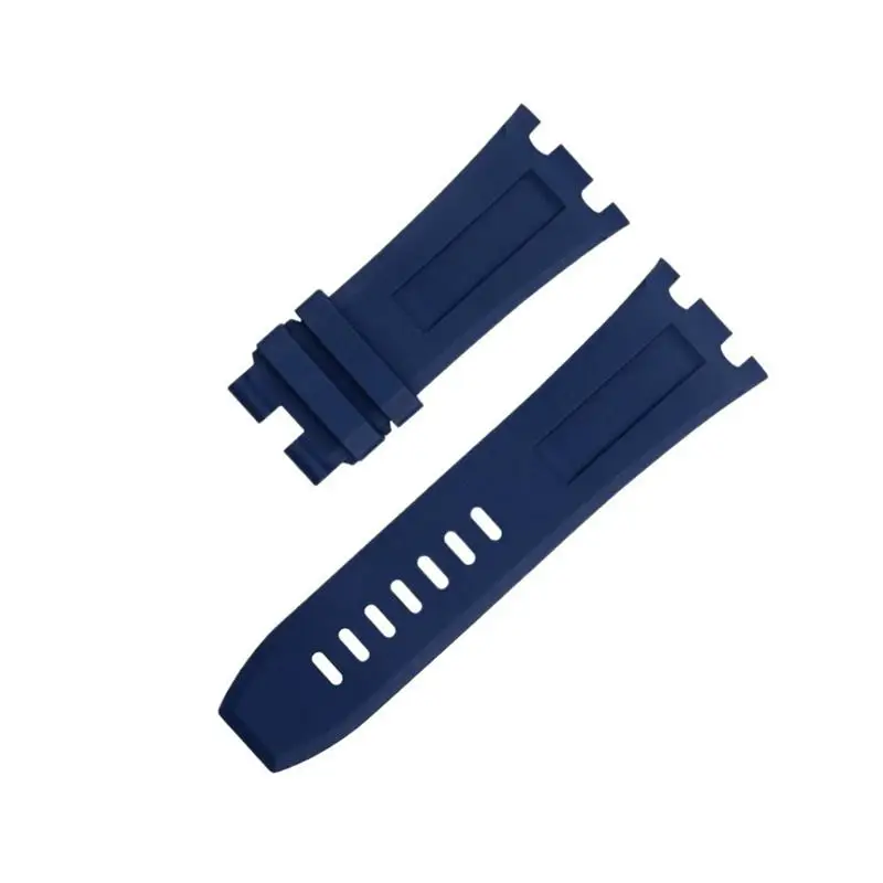 

SCHIK 28mm Nature Fluorine Soft FKM Rubber Bracelet Accessories Watch Band For AP Strap For Audemars And Piguet Belt