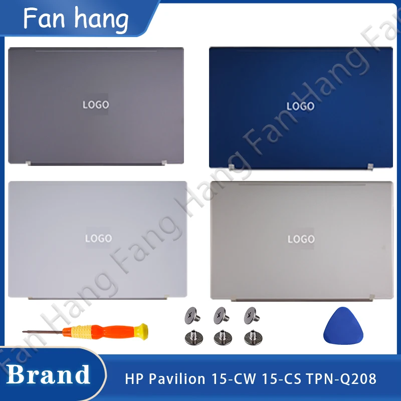 New For HP Pavilion 15-CW 15-CS TPN-Q208 TPN-Q210 LCD Back Cover Top Case Hinges Front Bezel Laptop Replace Parts Black/Gray