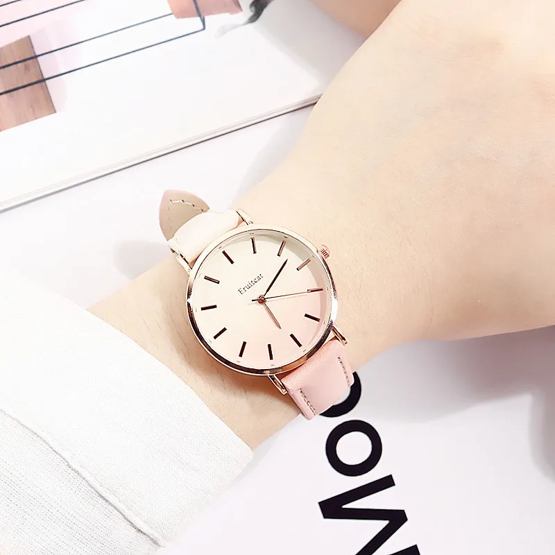 

Candy Color Ins Watch Female Student Korean Version Women's Watch Simple Trend Fashion Casual Atmosphere Versatile Belt Quartz