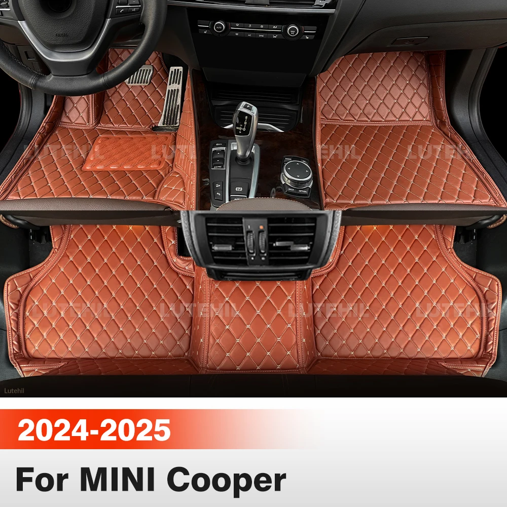 

Для MINI Cooper (5-местный) 2024-2025: Всепогодные коврики для пола автомобиля, защитные накладки на пол, аксессуары для интерьера