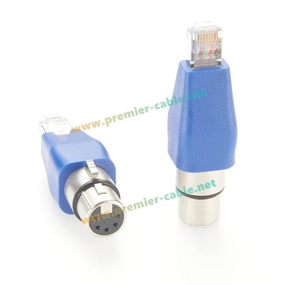 5Pin Buchse XLR DMX auf RJ45 Stecker CAT5e geschirmter Stecker RJ45 Ethernet auf 5Pin XLR Audio Adapter für Bühnenaufnahmestudio