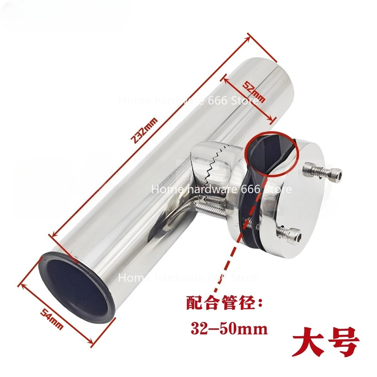 

Регулируемый держатель для морской удочки из нержавеющей стали 316, 32-50 мм, для яхт и рыбалки