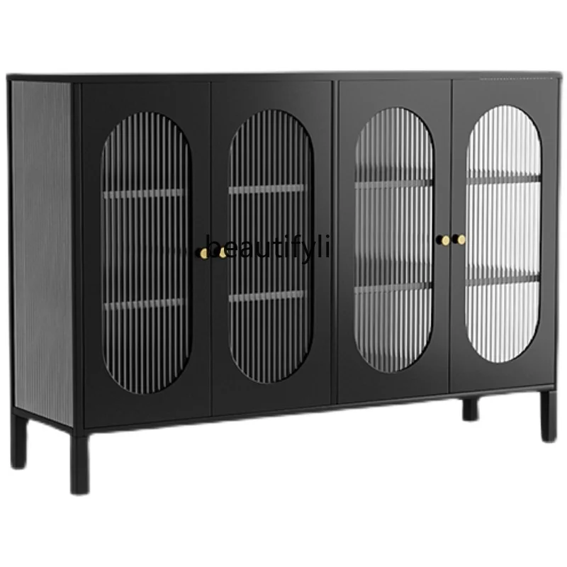 

LBX Iron Light Luxury Sideboard Cabinet Home Locker Simple Style Tea Cabinet