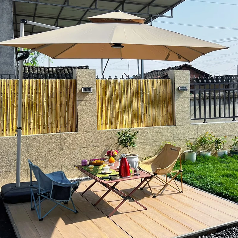 Outdoor Parasol Court Umbrella Roman Umbrella Sun Umbrella Outdoor Villa Garden Rooftop Court Terrace Hotel Commercial