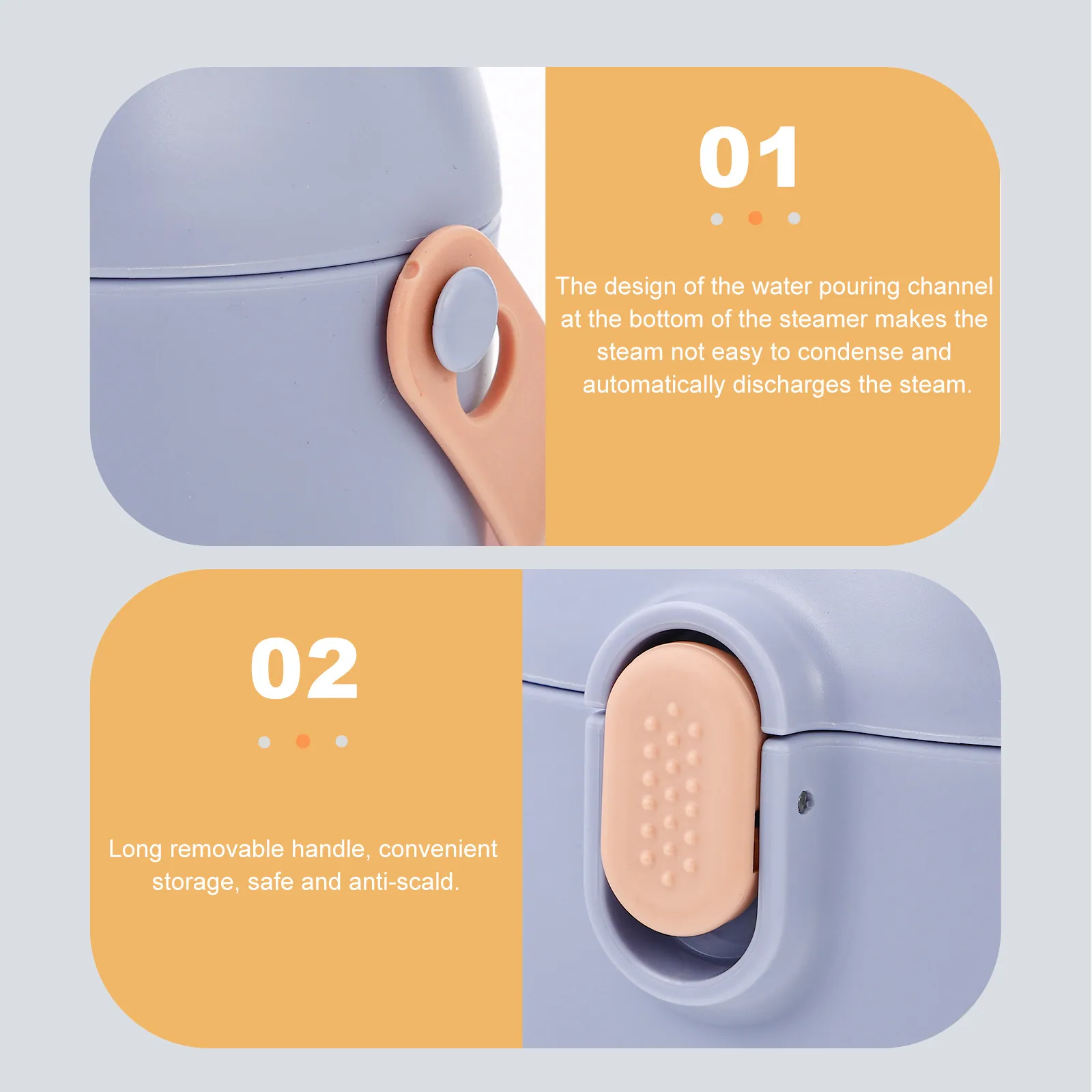 

Baby Formula Dispenser with Integrated Spoon Portable Airtight Milk Powder Storage Box Thickened PP Material Travel Friendly