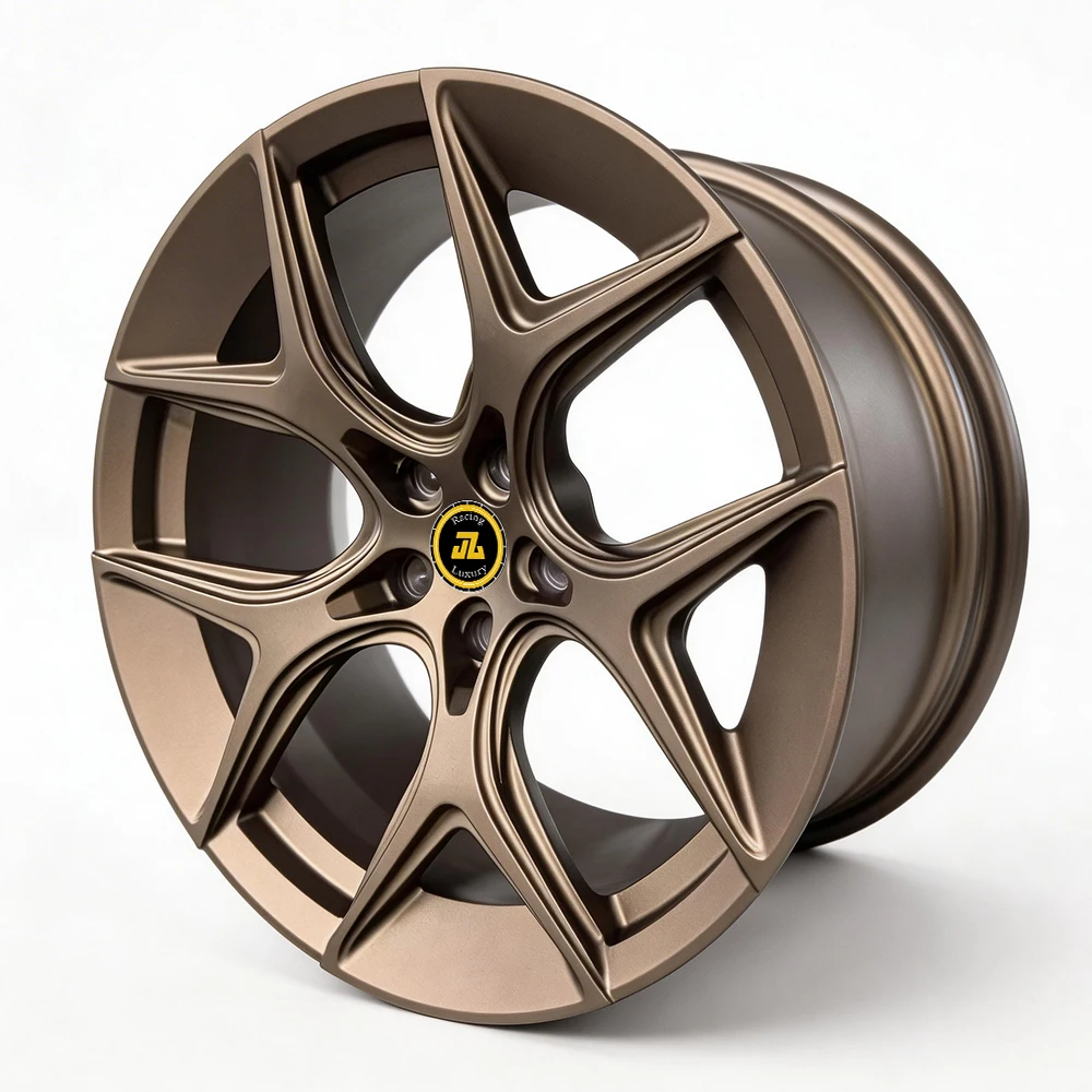 JL Racing Luxury Custom Forged Wheels 15-30 Inch, T6061 Aluminum Alloy Rims Bronze Finish, 5/6/8 Lugs PCD Customizable