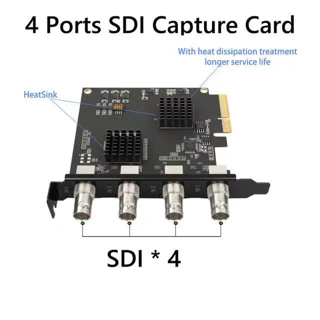 ACASIS Internal PCIe High Quality SDI Video Capture Card for Professional Live Stream Broadcast